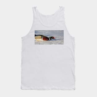 Protecting his territory - Wood Duck Tank Top